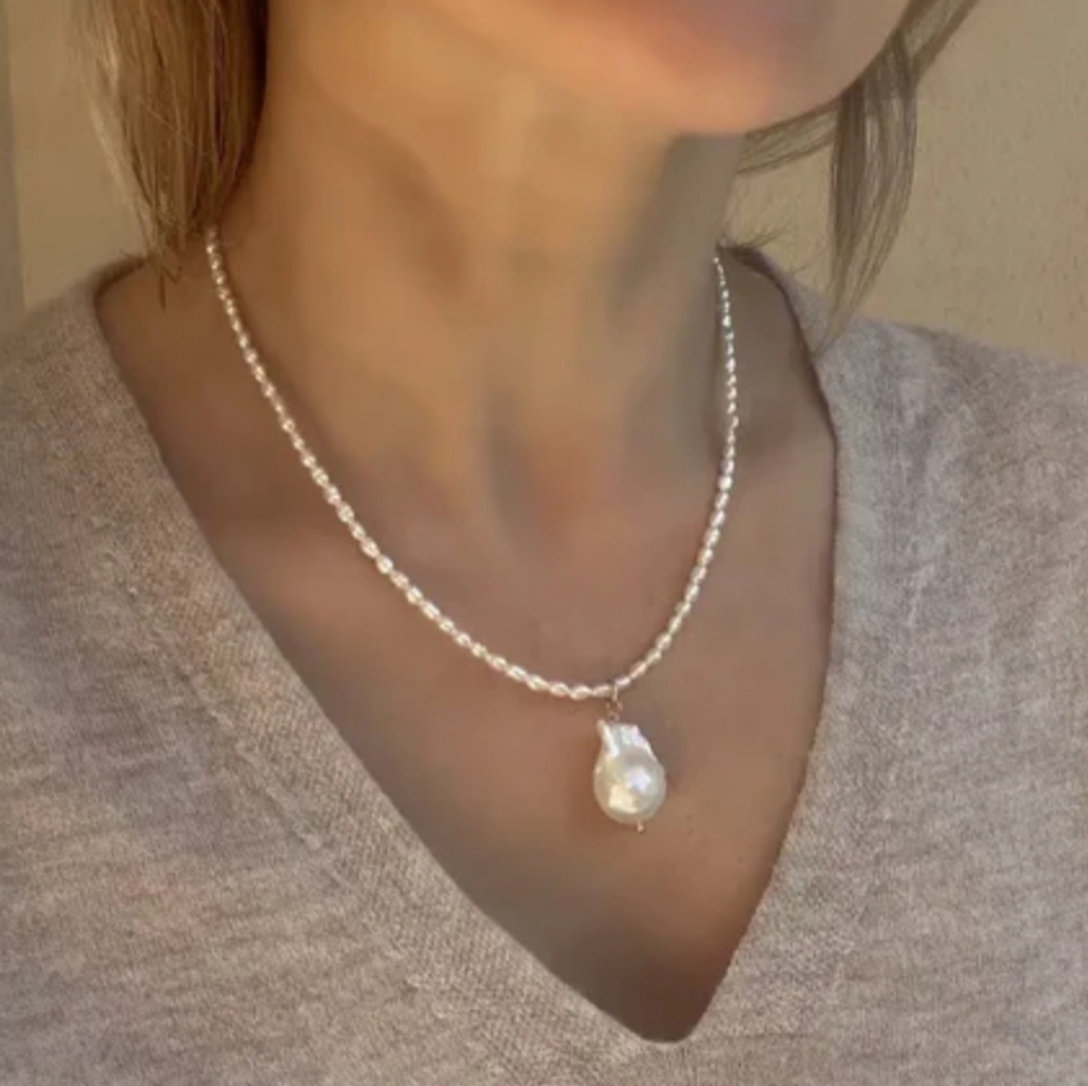 Nicky Butler Silver 18” Freshwater Cultured Rice Pearl Necklace NB Designer NWT - Picture 10 of 16